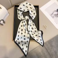 Polyester Easy Matching & Multifunction Small Scarves double-sided printed number pattern PC