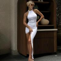 Spandex & Polyester Slim One-piece Dress irregular white PC