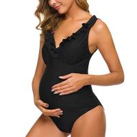 Polyamide Plus Size Maternity One-piece Swimsuit backless & padded PC