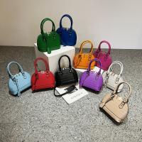 PU Leather Shell Shape Handbag attached with hanging strap Polyester PC