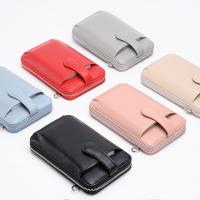 PU Leather Cell Phone Bag soft surface & portable Polyester Solid PC