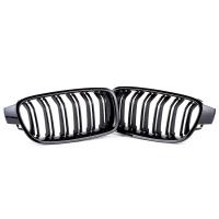 BMW 3 Series 12-19 Auto Cover Grille two piece  black Sold By Set