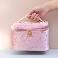 Velour Cosmetic Bag large capacity & portable star pattern PC
