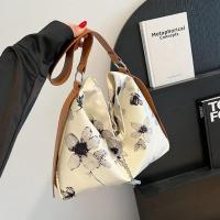 Cloth & PU Leather Easy Matching Shoulder Bag large capacity floral PC