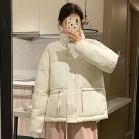 Polyester windproof Women Down Coat & loose & thermal Solid PC