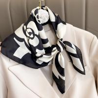 Polyester Multifunction Square Scarf sun protection printed floral PC