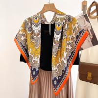 Polyester Women Scarf soft & can be use as shawl & sun protection printed orange PC
