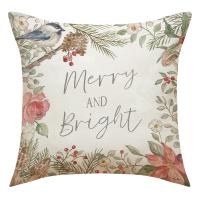 Linen Throw Pillow washable printed PC