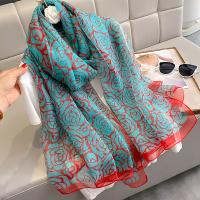 Soft Yarn Beach Scarf Women Scarf can be use as shawl printed shivering PC