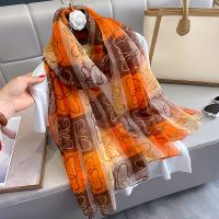 Soft Yarn Women Scarf can be use as shawl & sun protection & breathable printed PC