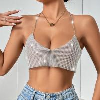 Polyester Slim Camisole midriff-baring silver : PC