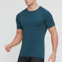 Spandex & Polyester Quick Dry Men Sport Top flexible & breathable Solid PC