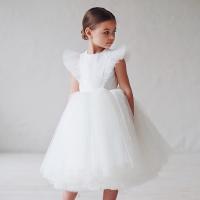 Polyester Princess & Ball Gown Girl One-piece Dress Cute patchwork PC
