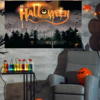 Polyester Background Fabric Halloween Design PC