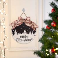 Holz Weihnachten Tür aufhänger, unterschiedliche Farbe und Muster für die Wahl,  Stück