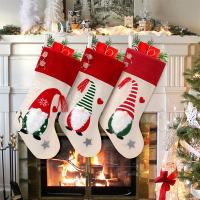 Tuch Weihnachtsdekoration Socken, unterschiedliches Muster zur Auswahl,  Stück