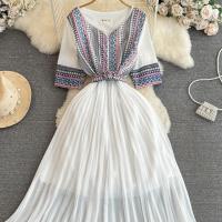Polyester Waist-controlled & Slim One-piece Dress : PC