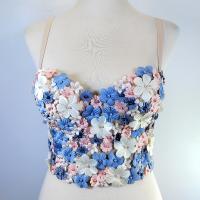 Polyester Camisole midriff-baring & skinny floral PC
