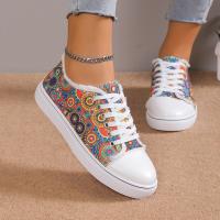 Cloth Women Board Shoes & anti-skidding & breathable printed Pair