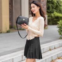 PU Leather Box Bag Crossbody Bag soft surface & attached with hanging strap PC