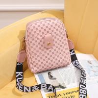 PU Leather Cell Phone Bag soft surface & attached with hanging strap PC