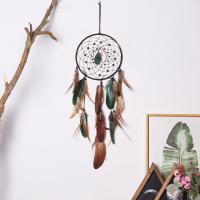 Wooden Beads & Engineering Plastics & Feather & Polyester Dream Catcher Hanging Ornaments for home decoration PC