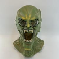 Emulsion Halloween-Maske, Grün,  Stück