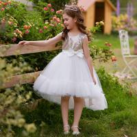 Polyester Meisje Eendelige jurk Lappendeken Solide meer kleuren naar keuze stuk