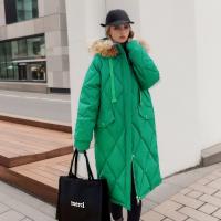 Polyester long style & Straight Women Parkas & thermal Solid PC