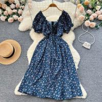 Polyester High Waist One-piece Dress slimming shivering : PC