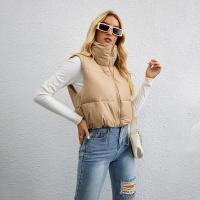 Polyester Women Vest & loose & thermal Solid PC