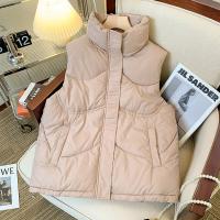 Polyester Women Vest & loose & thermal & with pocket PC