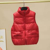 Polyester Women Vest slimming & thermal & with pocket Solid PC