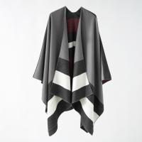 Acrylic & Polyester Unisex Scarf can be use as shawl & irregular & thermal printed striped PC