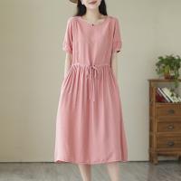 Cotton Linen One-piece Dress & loose PC