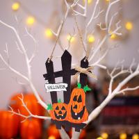 Wooden Halloween Hanging Ornaments Halloween Design  PC
