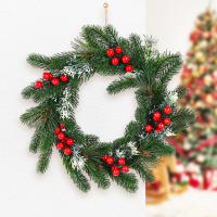 Plastic Christmas Wreath christmas design handmade green PC