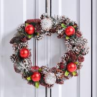 Pinecone & Plastic Christmas Wreath christmas design handmade PC
