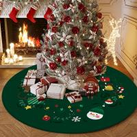 Terciopelo de cristal Falda del árbol de navidad, diferente color y patrón de elección,  trozo