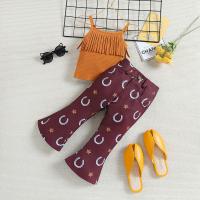 Polyester Ensemble de vêtements de fille Pantalon & camis Imprimé Autres deux couleurs différentes Ensemble
