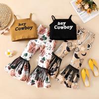 Polyester Slim Girl Clothes Set Pants & camis printed Others Set
