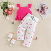 Cotton Girl Clothes Set & two piece Pants & camis Others two different colored Set