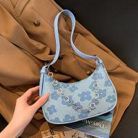 Canvas Shoulder Bag with chain & soft surface shivering PC