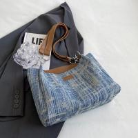 Denim Tote Bag & Easy Matching Shoulder Bag large capacity PU Leather PC