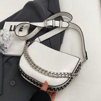 PU Leather Easy Matching Crossbody Bag with chain crocodile grain PC