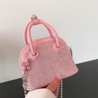 PU Leather Shell Shape & Easy Matching Handbag with chain & with rhinestone PC