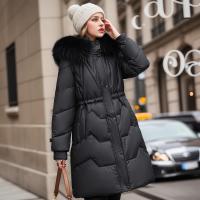 Polyester With Siamese Cap Women Down Coat thicken Solid PC