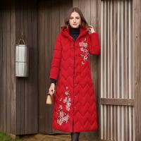 Polyester long style & windproof & Straight Women Parkas Solid PC