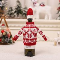 Tuch Weihnachtswein-Abdeckung, Gestrickte, unterschiedliches Muster zur Auswahl,  Stück