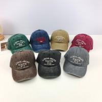 Denim & Cotton windproof Baseball Cap sun protection embroidered letter : PC